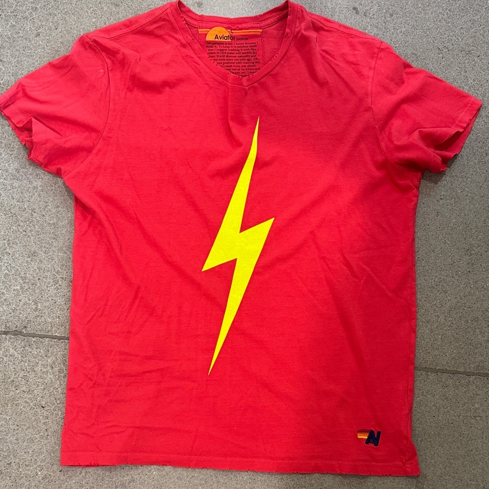 Aviator Nation Red Tee